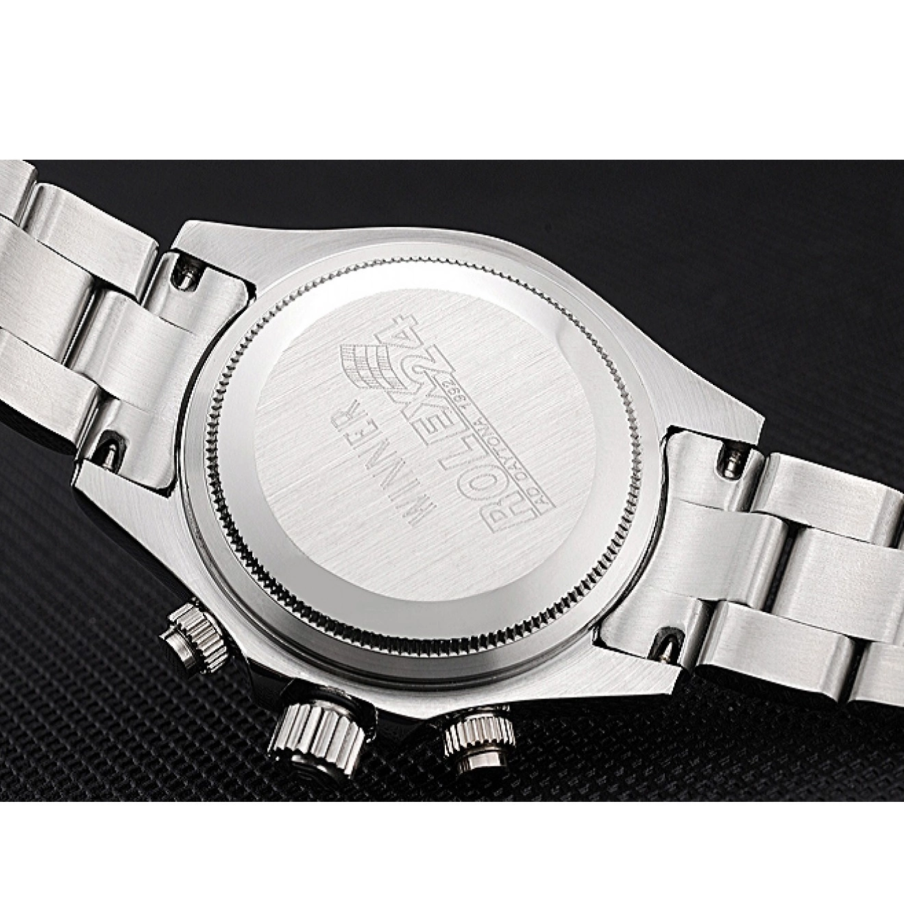 Aaa replica watch Rolex Stainless 622635 Subdials Silver Steel Steel Case Stainless Black Cosmograph Daytona 0616
